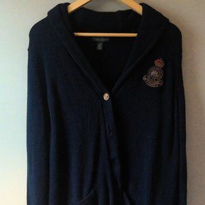 Slouchy Ralph Lauren Jeans Navy Cardigan